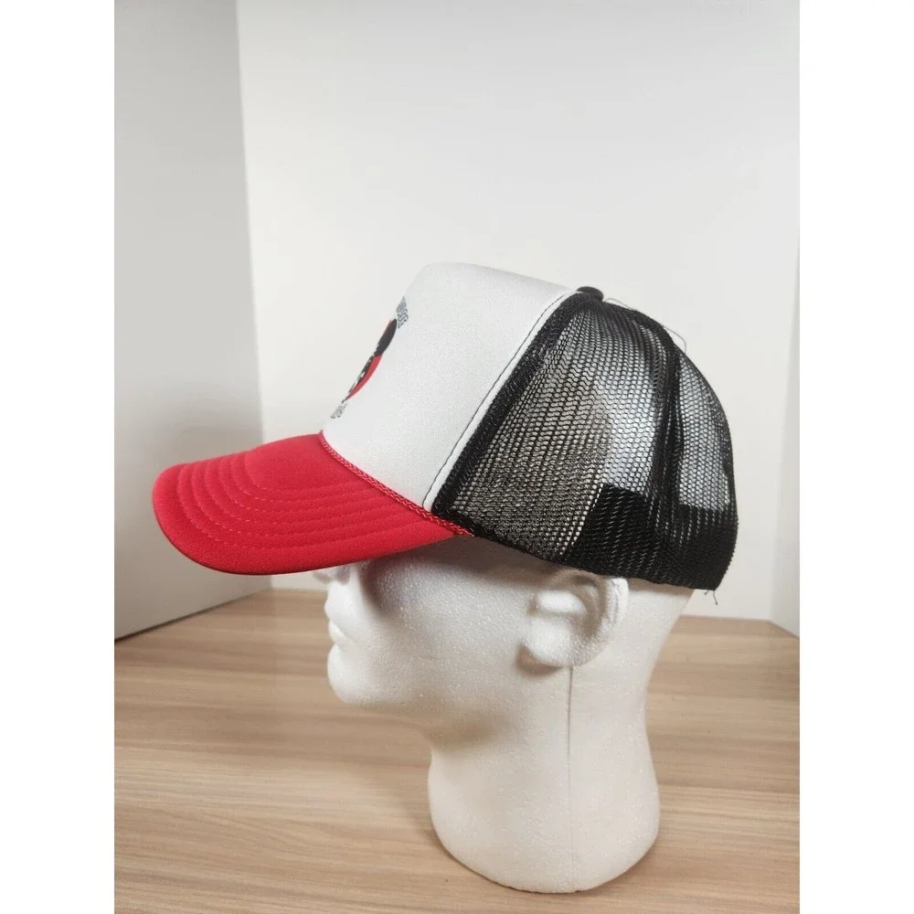 Howdy Mouse Records Truck Hat White Red Black Strap Back Otto Unique Unusual‎